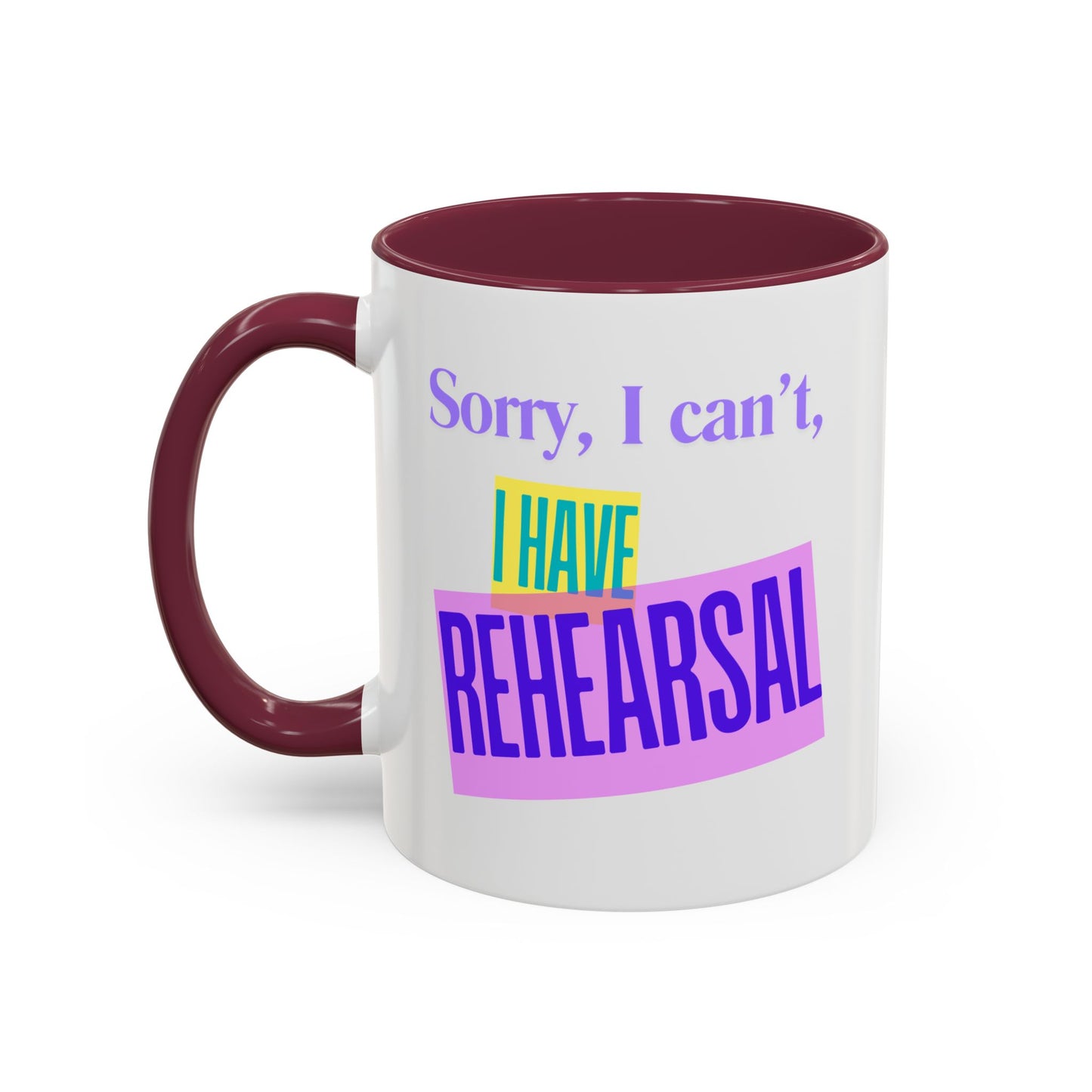 Sorry I can't I have rehearsal mug