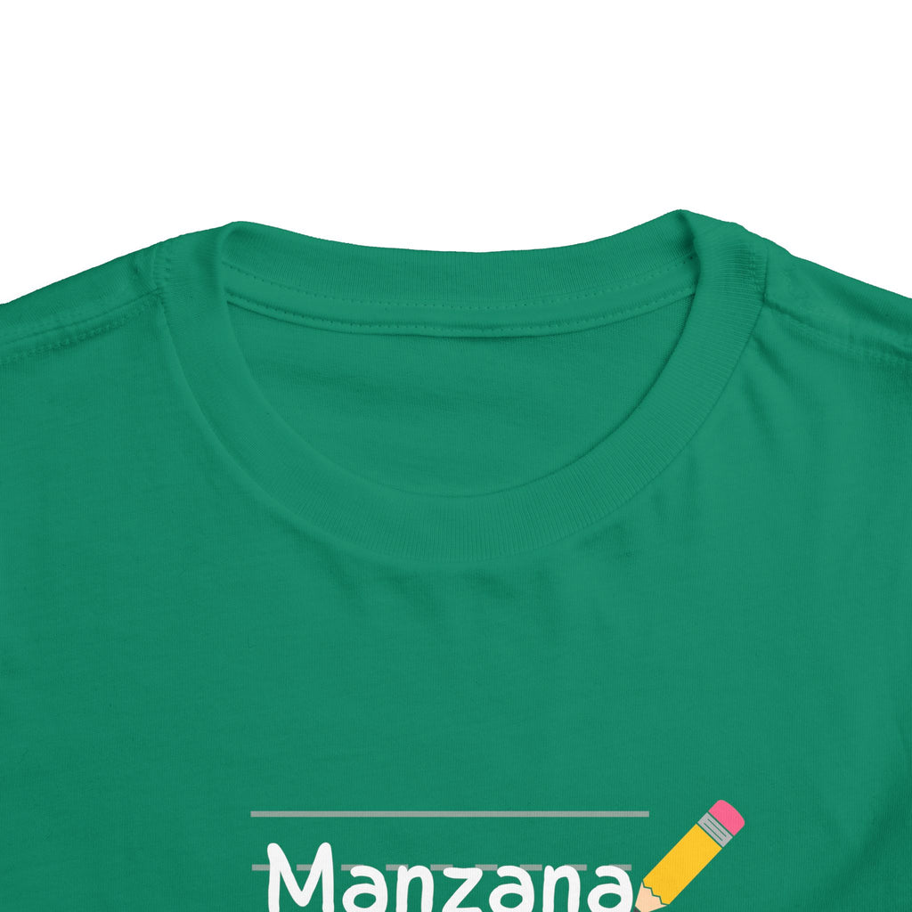 Manzana Apple and Pencil Toddler Tee Shirt