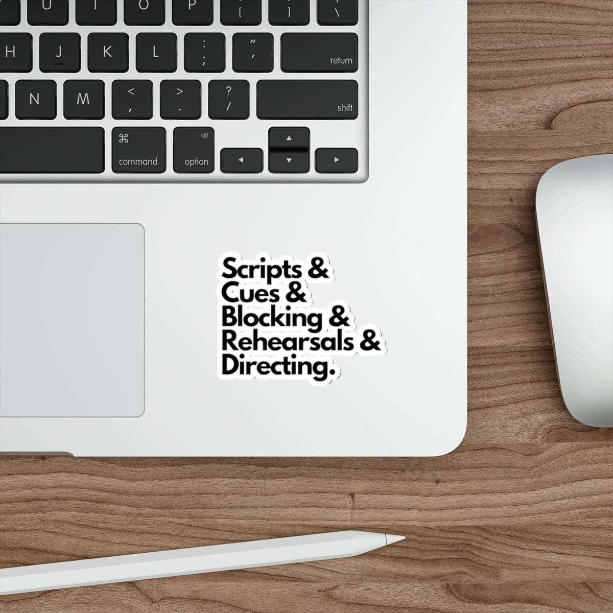 Theater Scripts & Cues Die-Cut Sticker