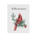 Willkommen yard and Garden Flag by Printify