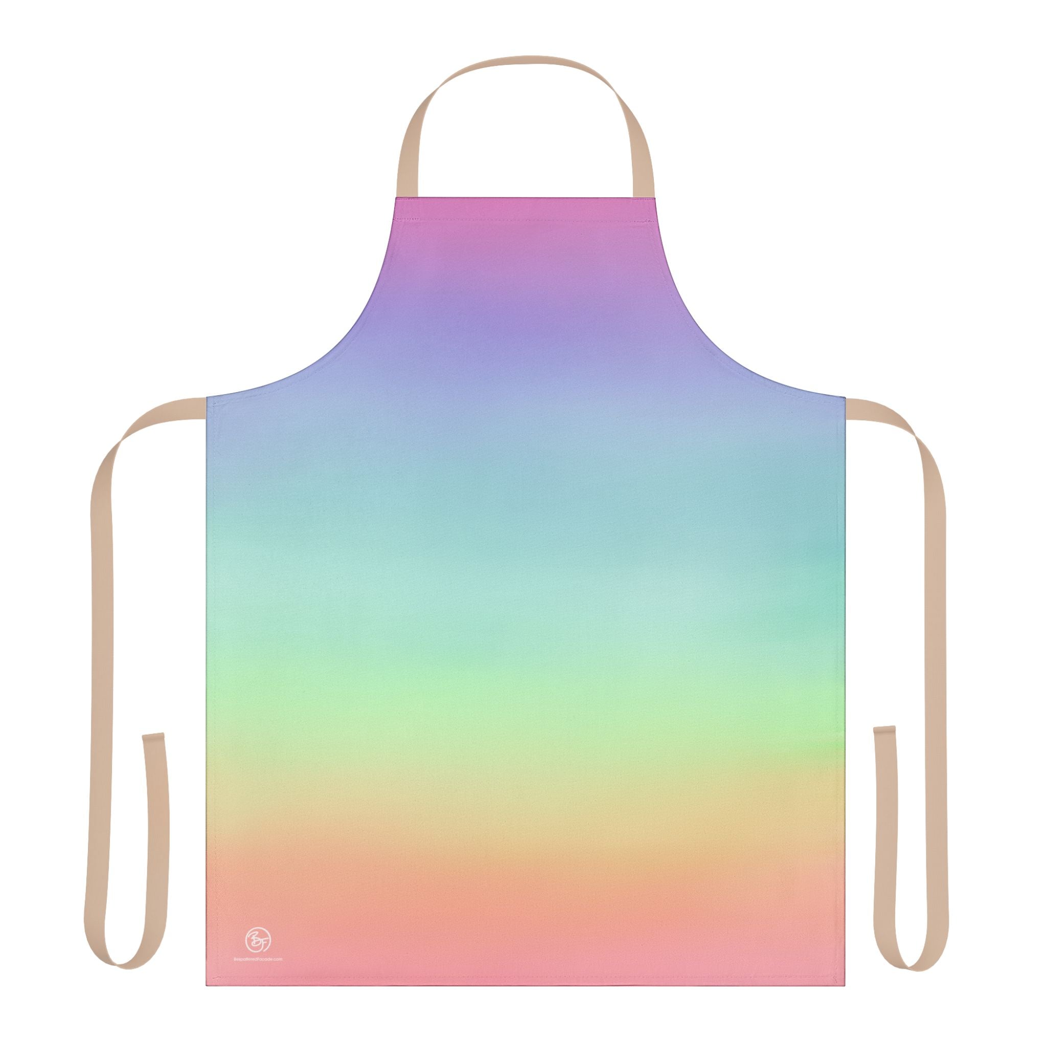 Bespattered Facade Gentle Rainbow Tie-Back Canvas Apron