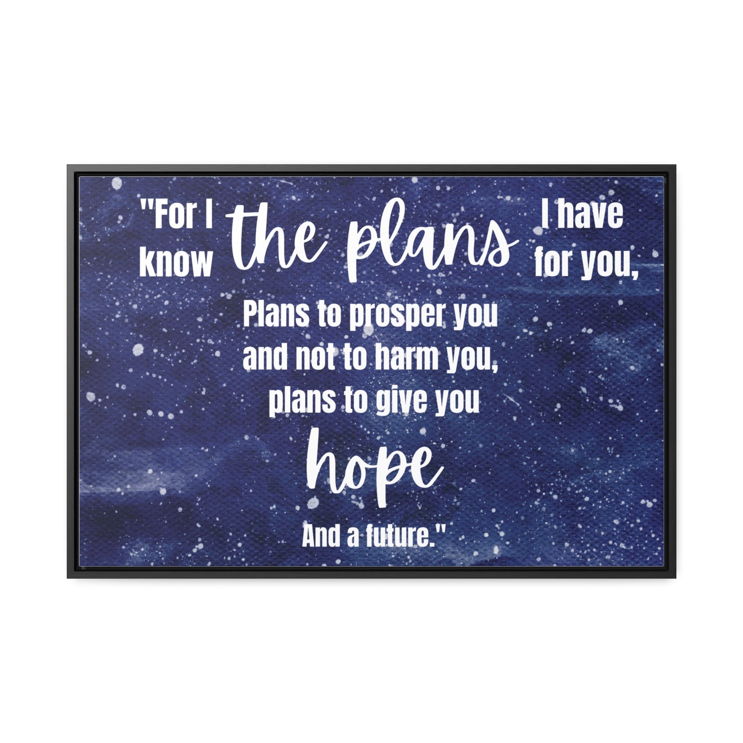 Jeremiah 29 11 bible verse canvas