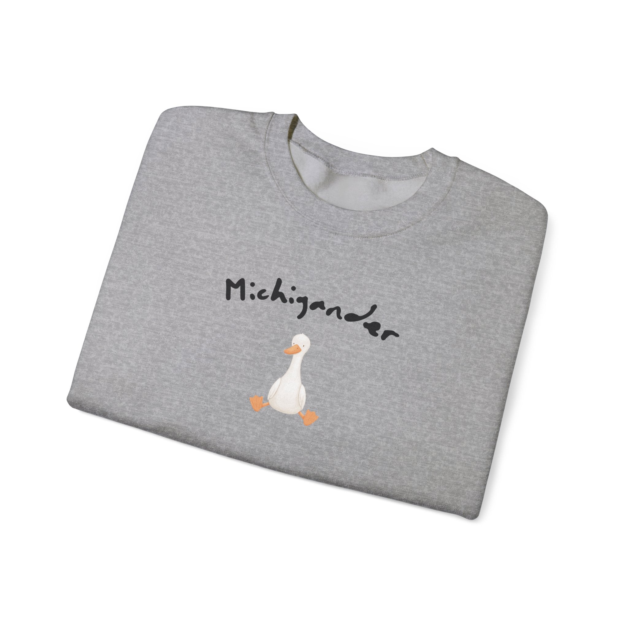 Michigander Goose Sweatshirt, Michigan Goose State Pride Crewneck