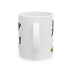 German Schmetterlinge vintage Butterfly Species Ceramic Mug — Vintage style Illustration (11oz & 15oz)