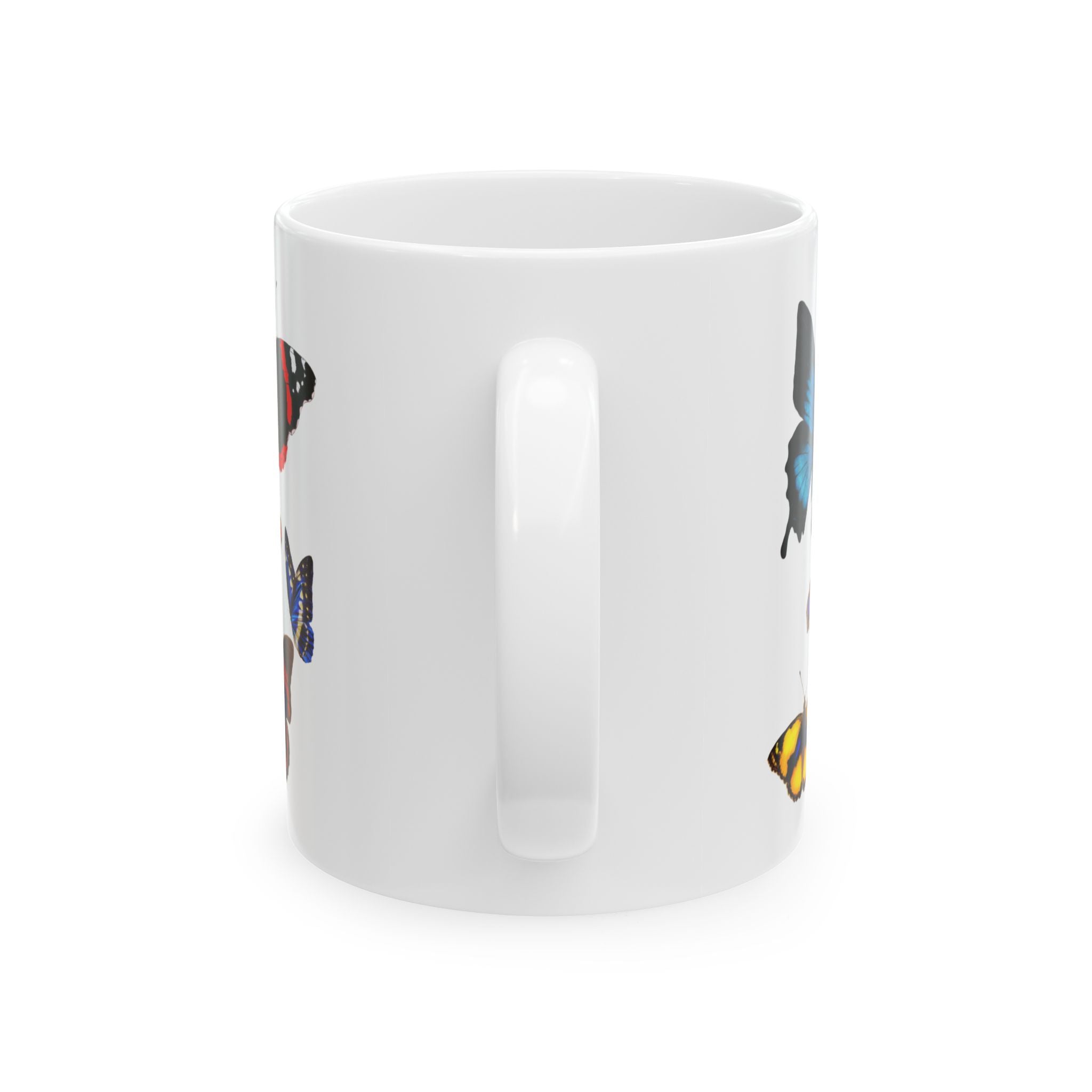 German Schmetterlinge vintage Butterfly Species Ceramic Mug — Vintage style Illustration (11oz & 15oz)