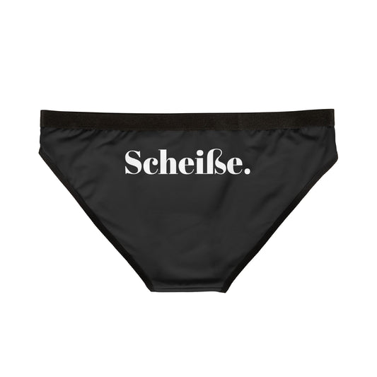Scheiße German Bikini Underwear, Funny Women's Lingerie, European Style Panties, Unique Germany Gift, Novelty Undergarments, Retro Briefs