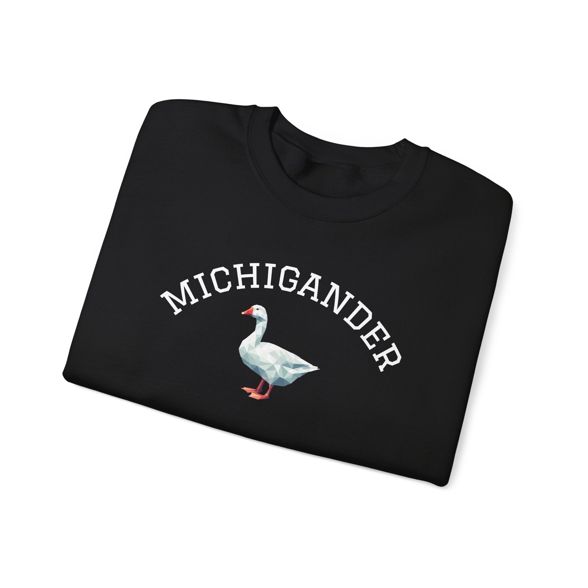 Michigander Goose Sweatshirt (collegiate font) for Michigan resident