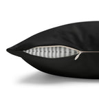 Auf Deutsch, bitte. Faux Suede Square Pillowcase — German Language Quote Decorative Pillow Cover