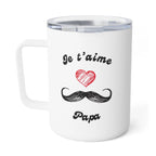 Je t'aime Papa Insulated Coffee Mug by Printify