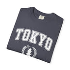 Tokyo Vintage-Style pagoda with laurel T-Shirt — Collegiate Graphic Tee
