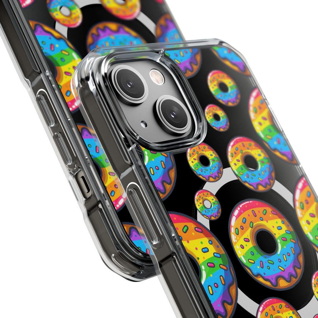 Bespattered Facade Rainbow Sprinkle Donut MagSafe Clear Impact Cases