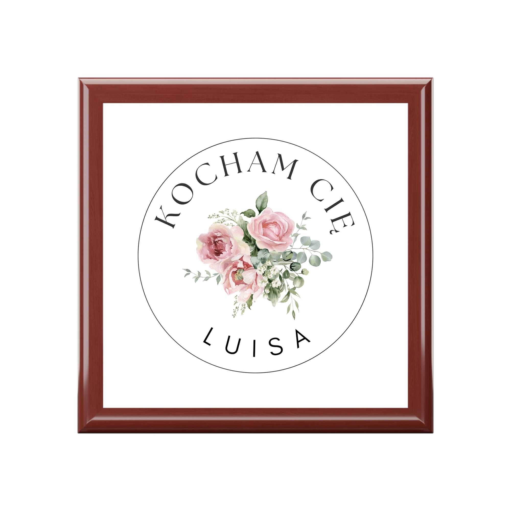 Personalized Kocham Cie Polish I love you Jewelry Box