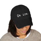 French Ça Ira embroidered baseball Cap by Printify