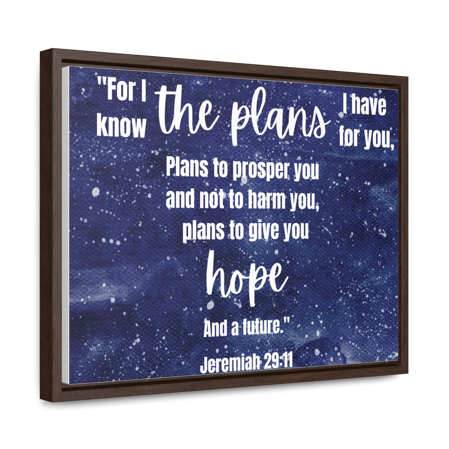 Jeremiah 29 11 bible verse canvas