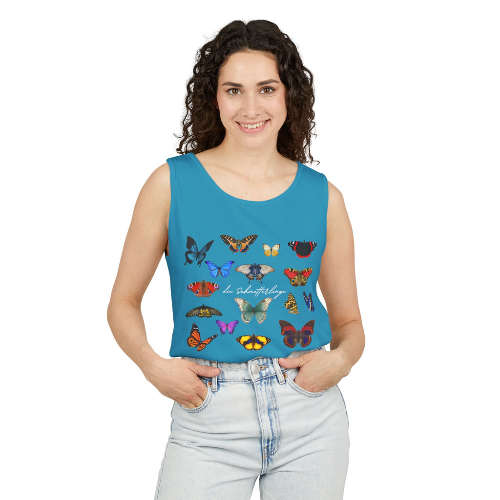 Die Schmetterlinge Tank Top — German Butterflies Graphic Tank