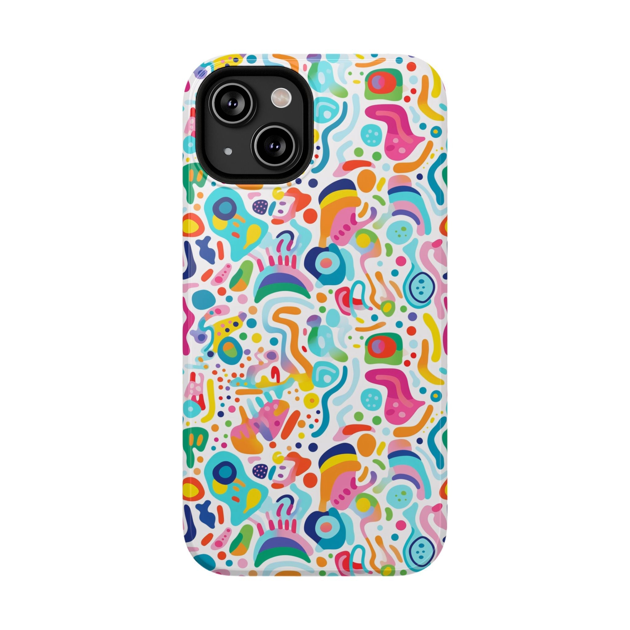 Bespattered Facade Rainbow Doodles Impact-Resistant Case