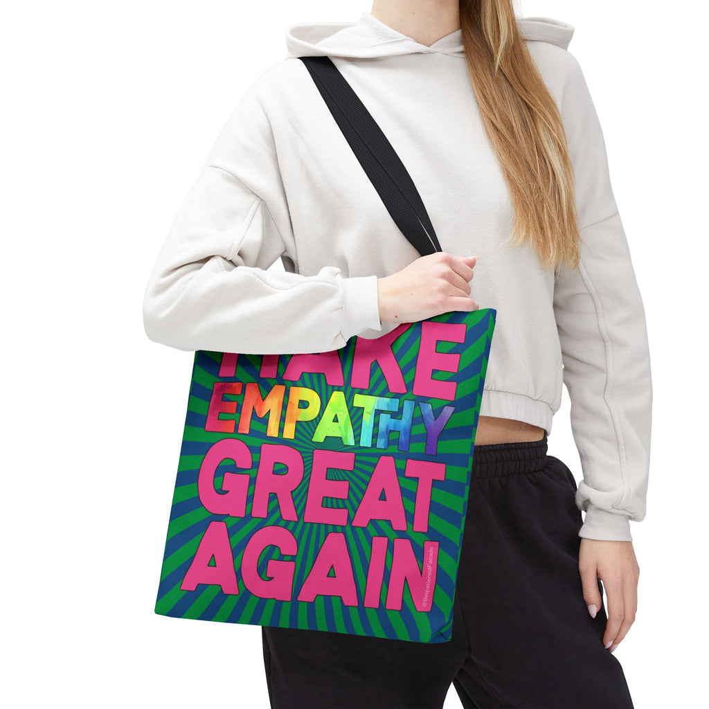 Bespattered Facade Make Empathy Great Again Eco-Friendly Carryall Tote Bag