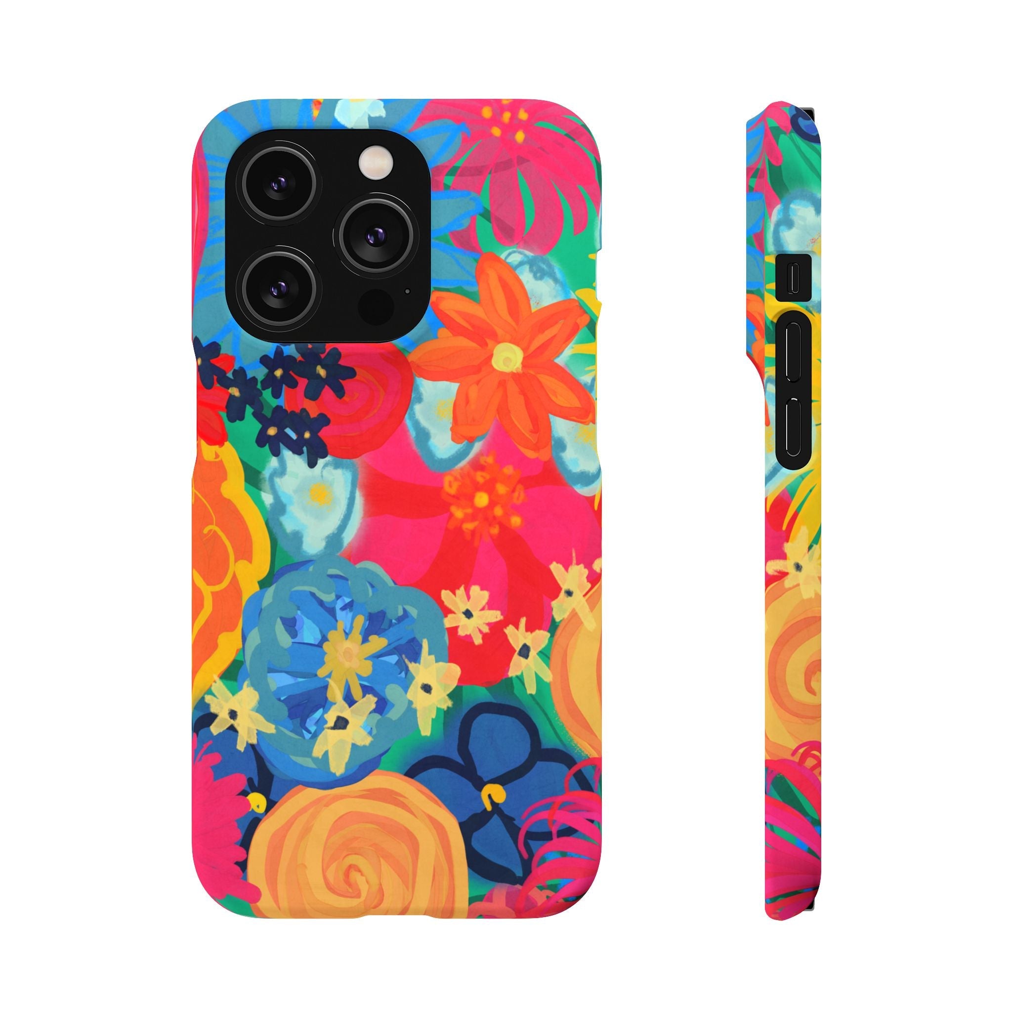 Bespattered Facade Bold Florals Snap Case