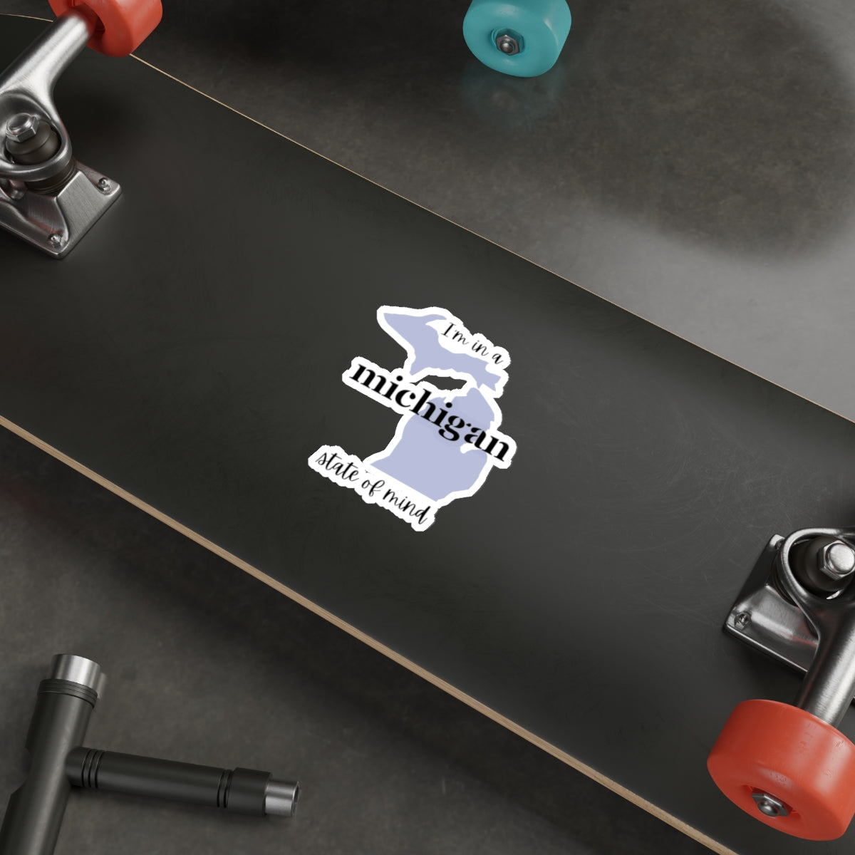 I'm in a Michigan State of Mind Die-Cut Sticker
