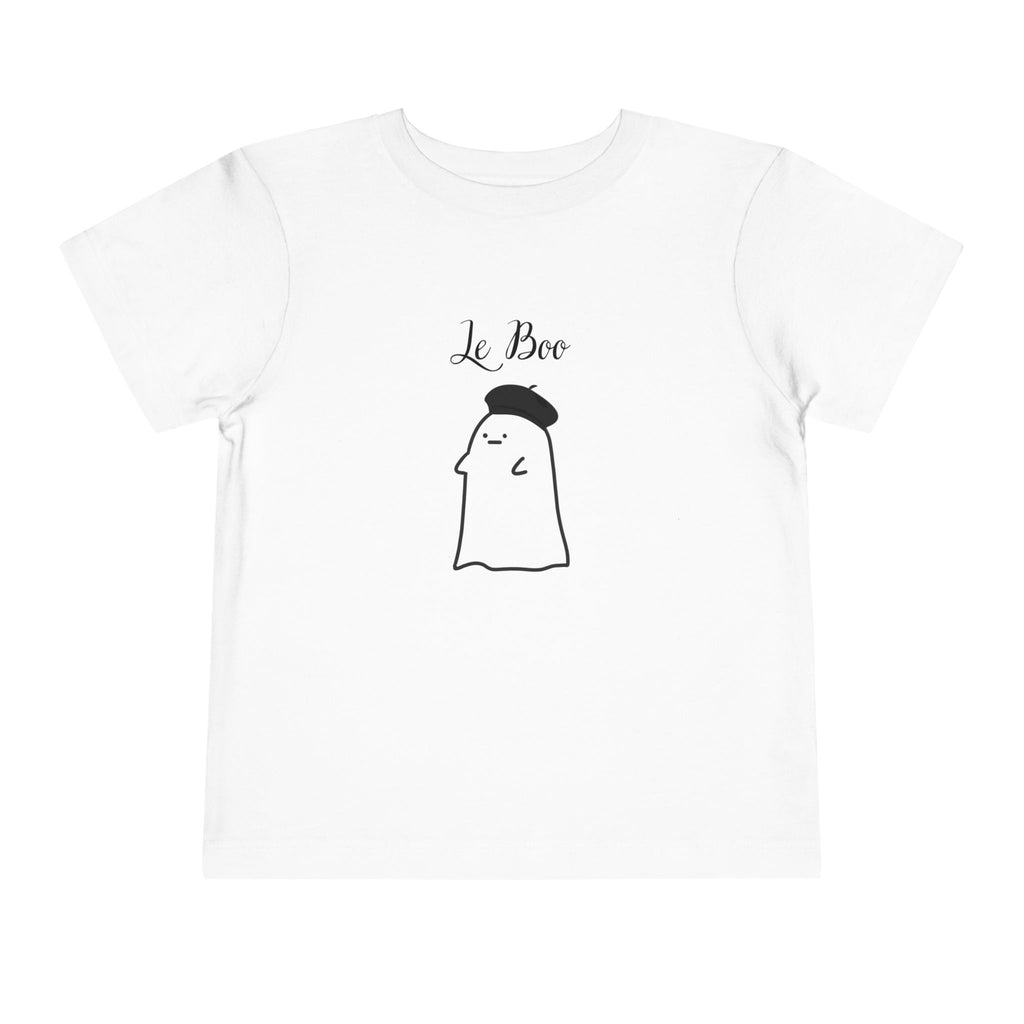 Le Boo French Ghost Toddler Tee, Cute Halloween Ghost Graphic Tee