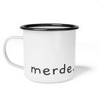 Merde Enamel Camp Cup by Printify