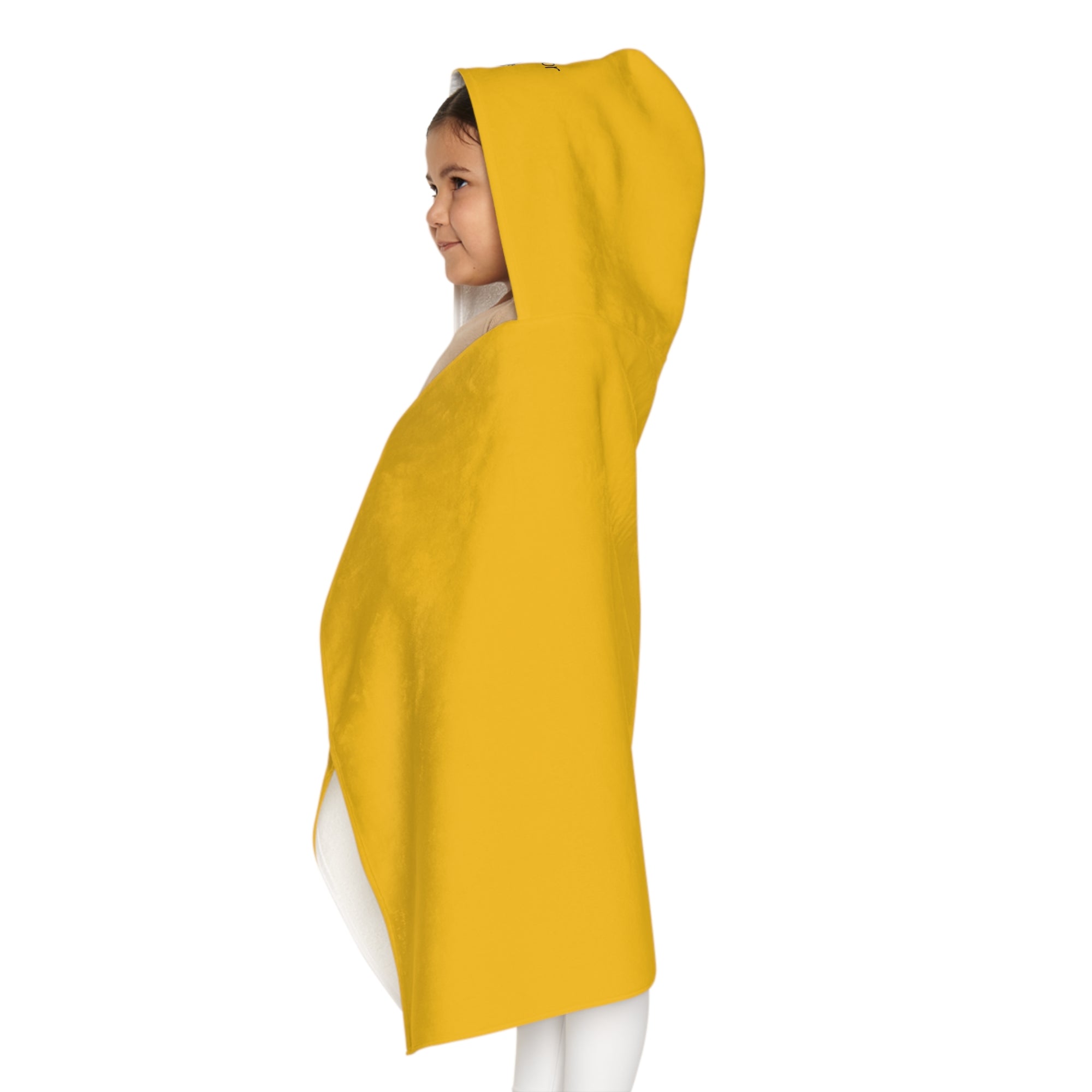 Kid's personalized ducky hooded bath towel