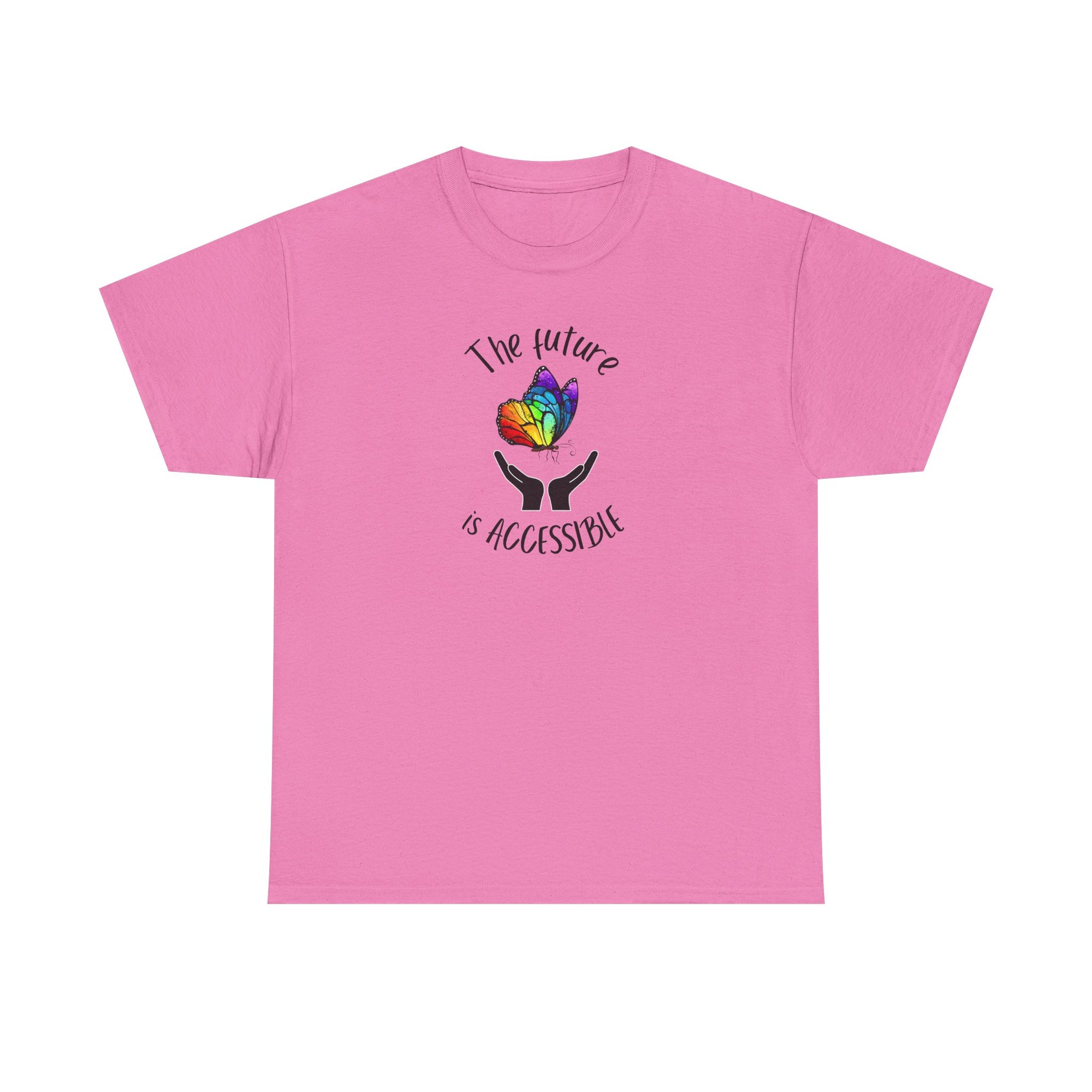 The future is accessible Rainbow Butterfly Tee