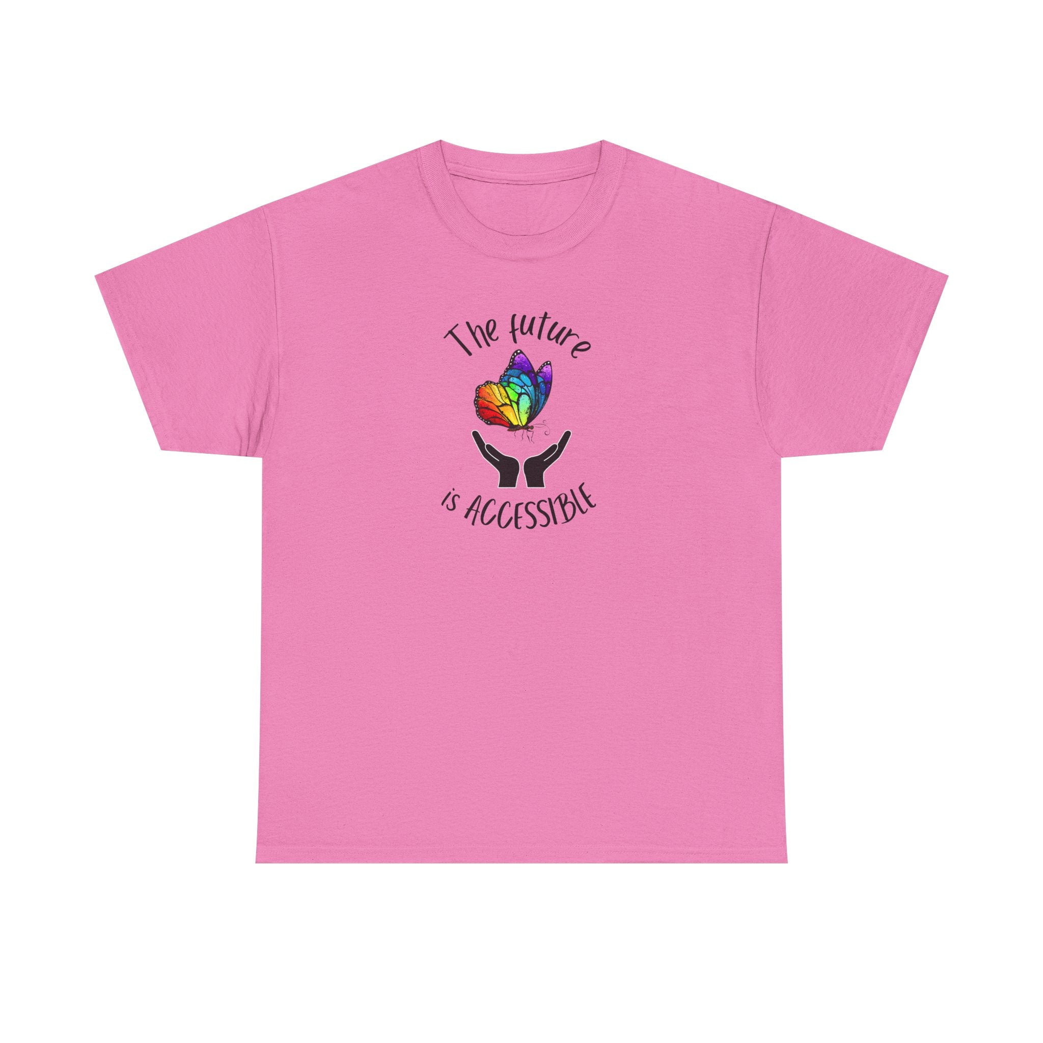 The future is accessible Rainbow Butterfly Tee