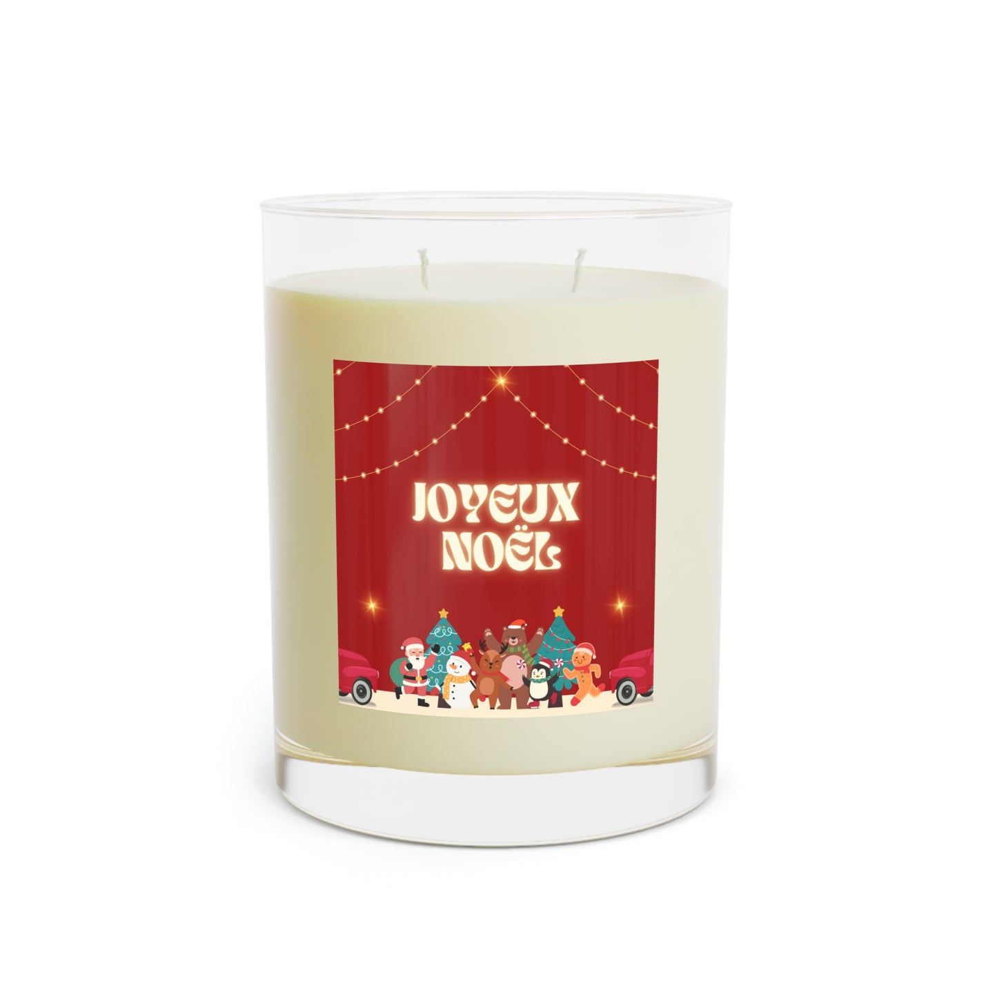 Bougie de Noël française Joyeux Noel