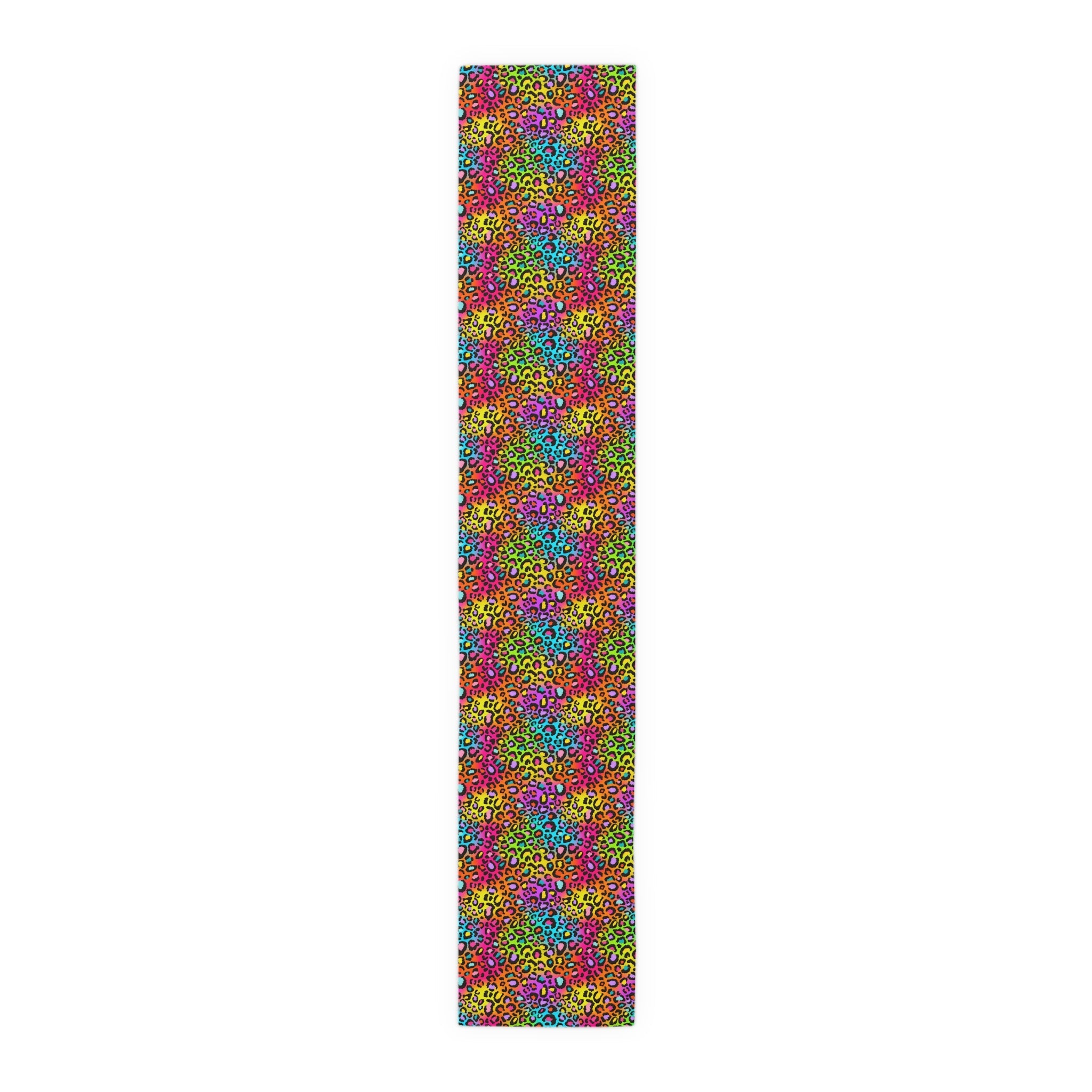 Bespattered Facade Neon Leopard Table Runner (2 sizes)