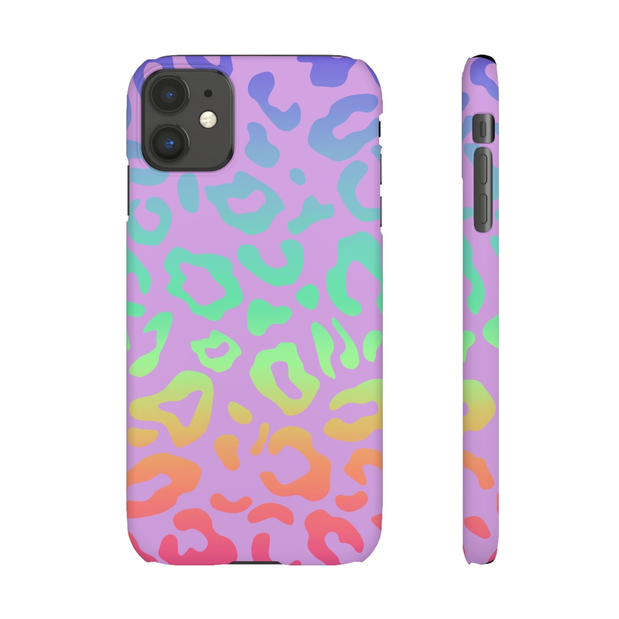 Bespattered Facade Rainbow Leopard Snap Case