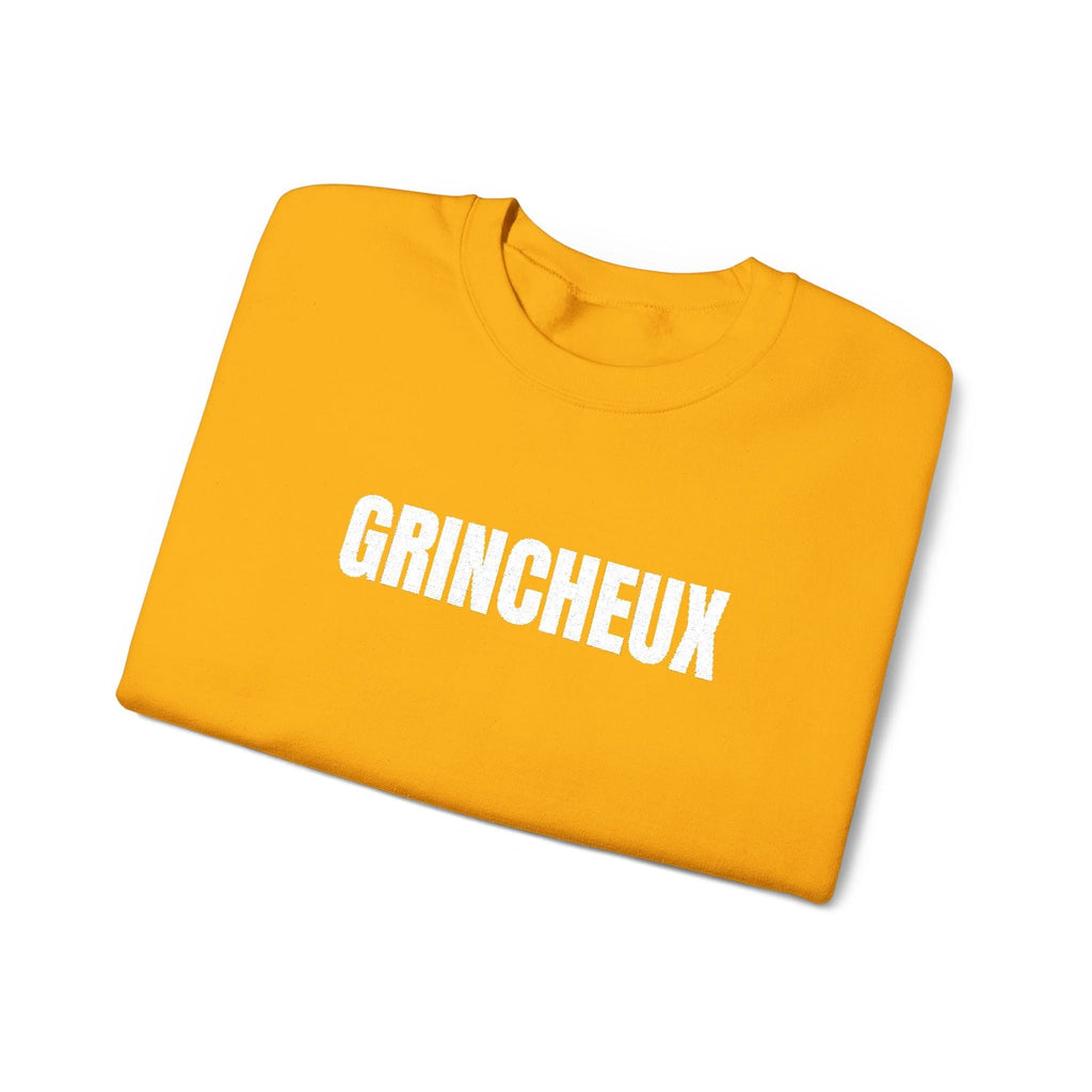 Grincheux Crewneck Sweatshirt - Funny French curmudgeon Sweater by Printify