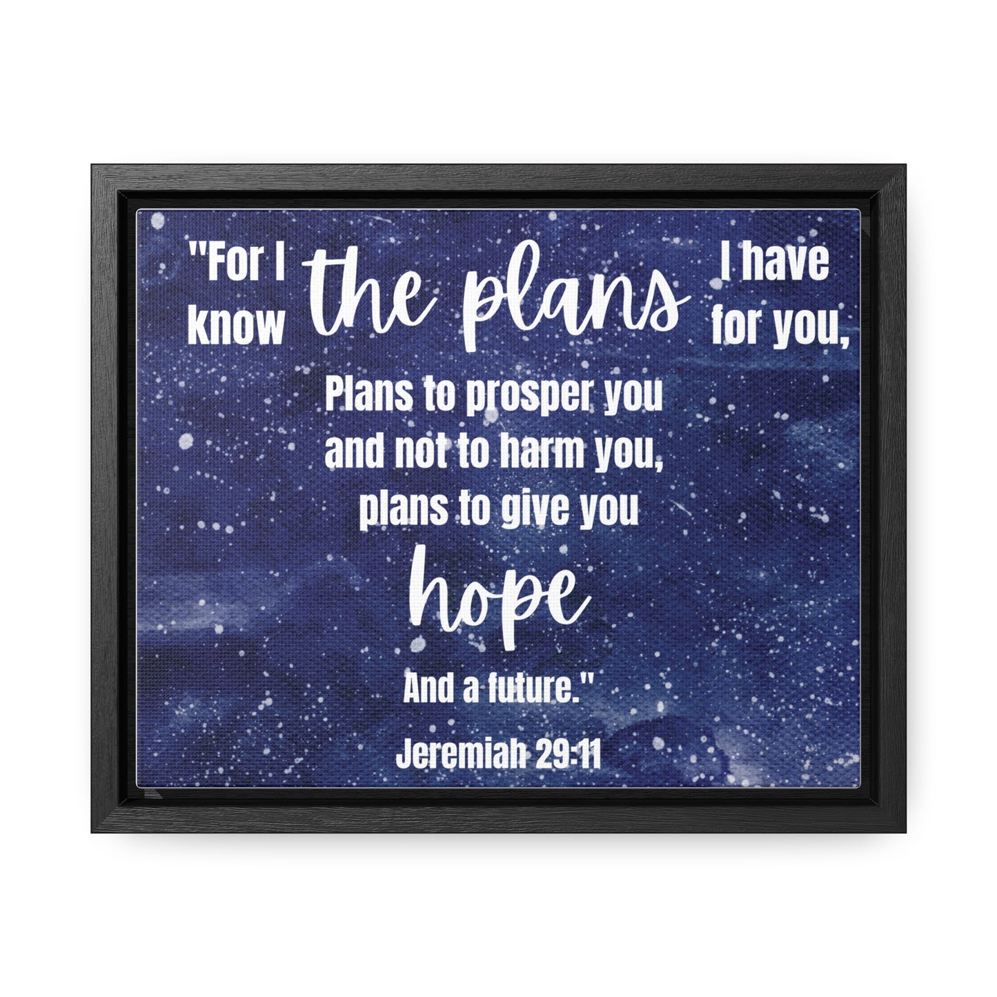 Jeremiah 29 11 bible verse canvas