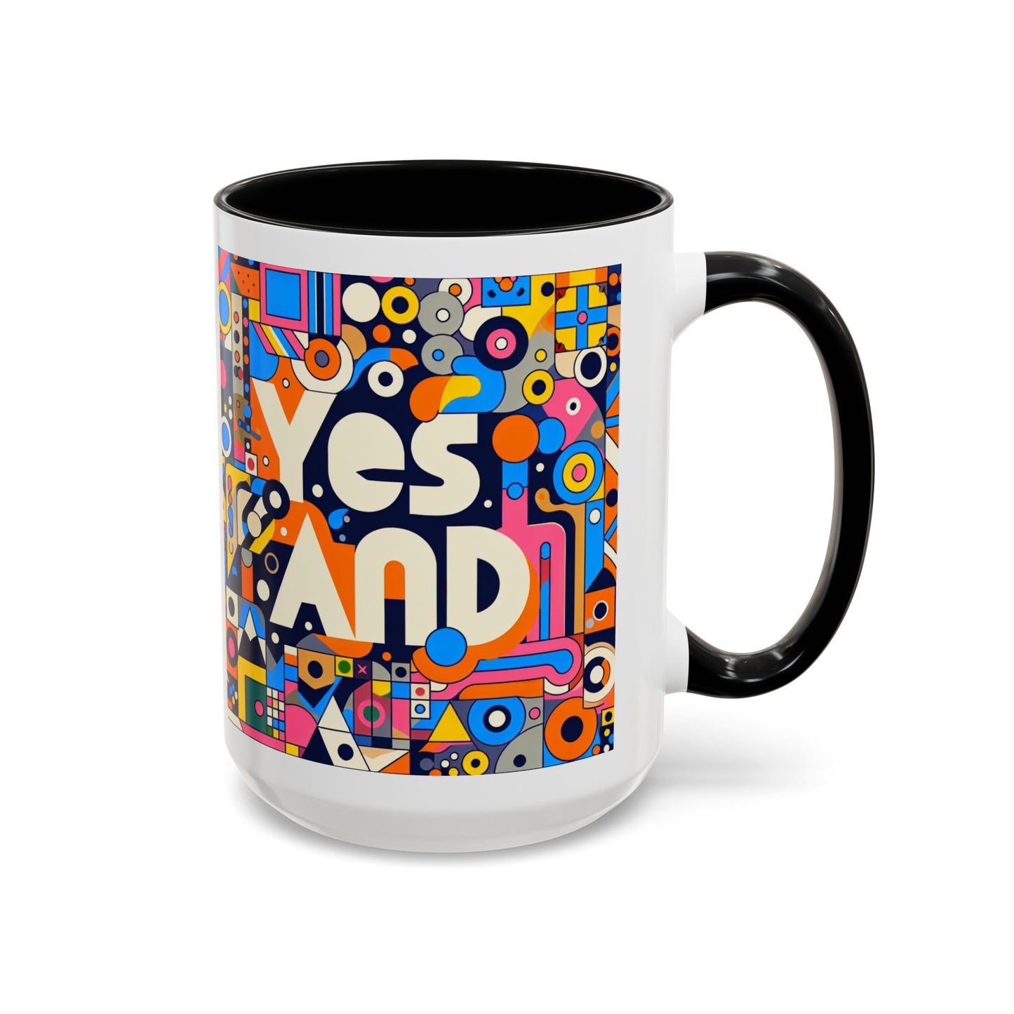 Oui, et une tasse à café avec accent d'improvisation (11, 15 oz)