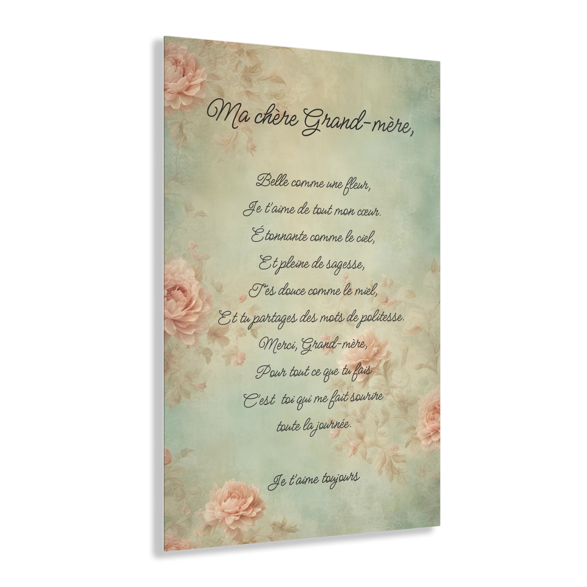 My dear grandmother (Ma Chere Grand - Mere) French Acrylic Print