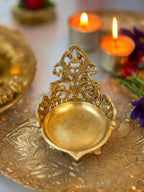 Diya Shape Urli, Filigree Design