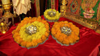 Metal Urli Tray, Set of 3