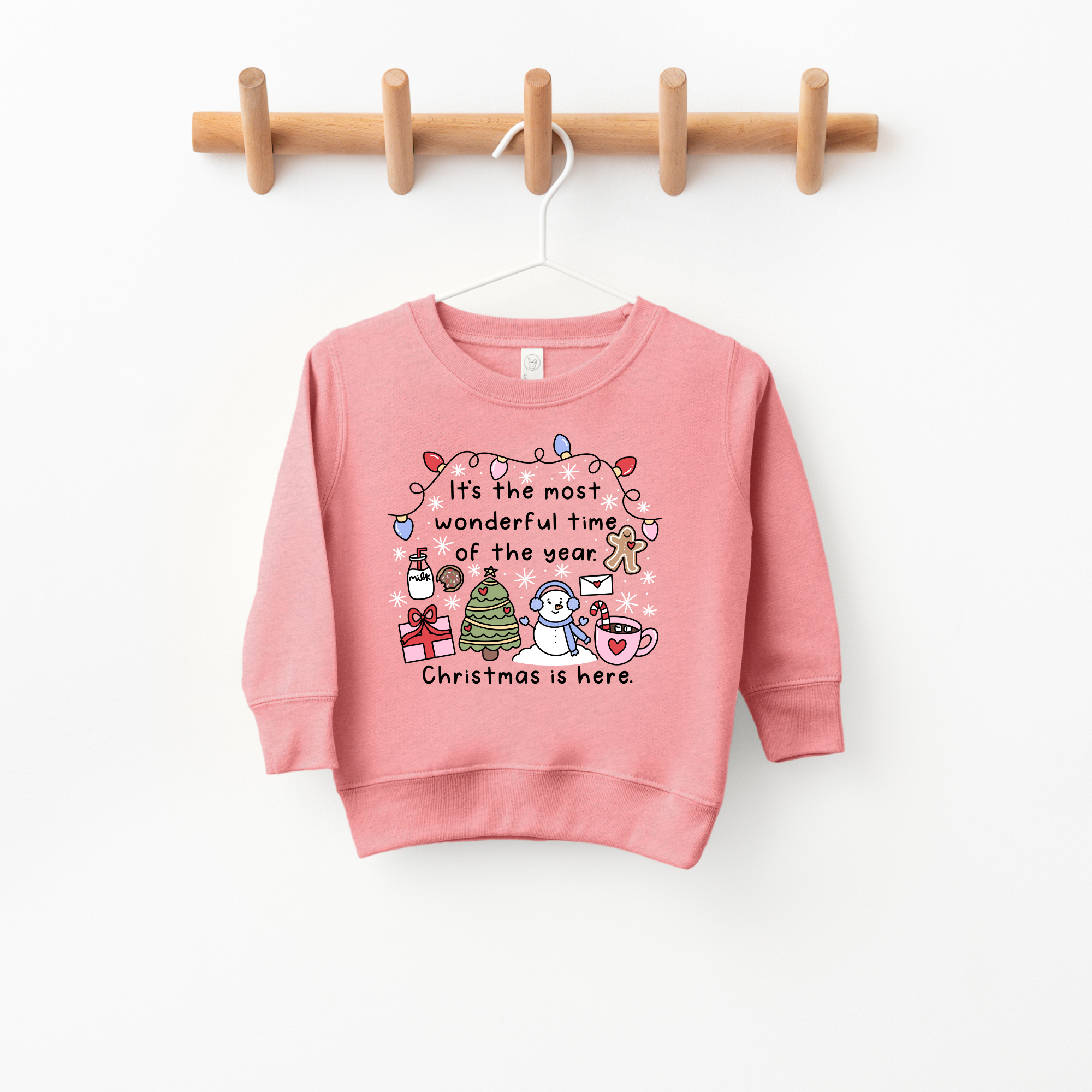 Most Wonderful time of the Year toddler or youth Sweatshirt, Christmas collection by Benny and Ray Apparel