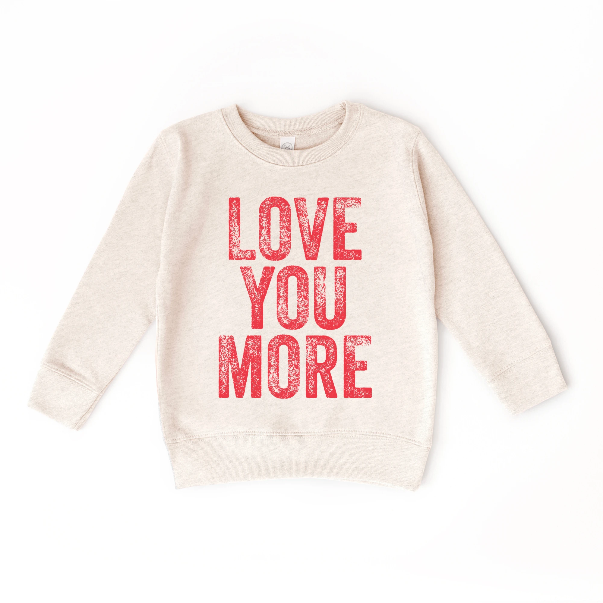 Love you More toddler or youth Sweater, Valentine's Day collection by Benny and Ray Apparel