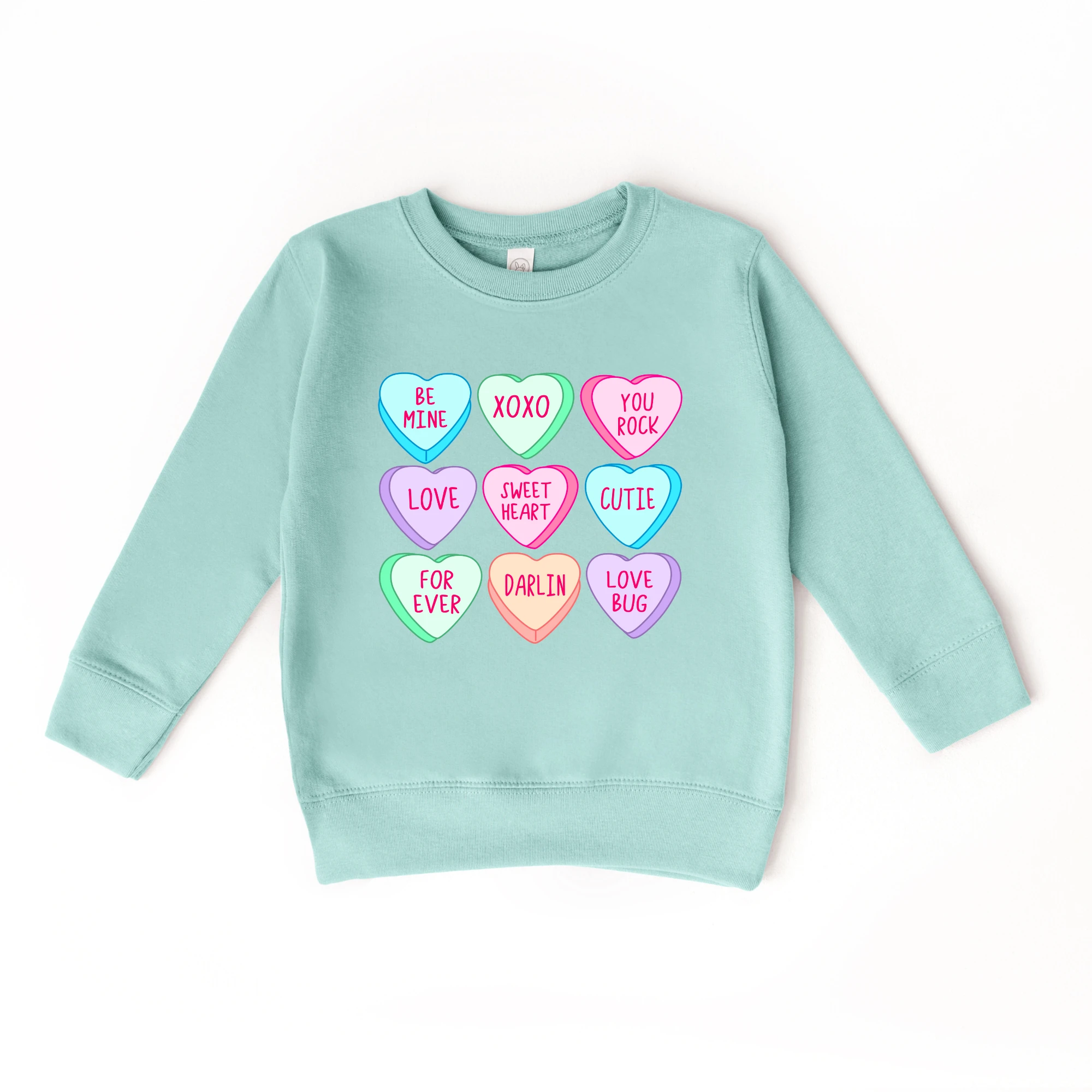 Conversation Hearts toddler and youth Sweater, Valentine's Day collection by Benny and Ray Apparel