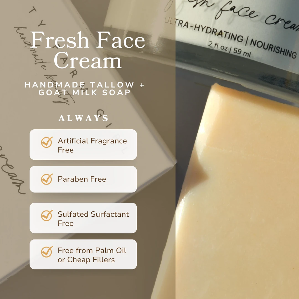 Fresh Face Cream Facial Bar by Pretty farm girl