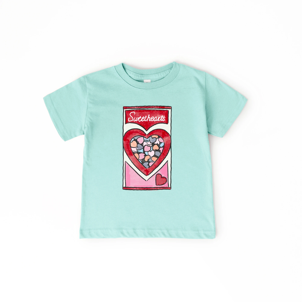 Conversation Hearts toddler and youth tee shirt, Valentine's Day collection by Benny and Ray Apparel