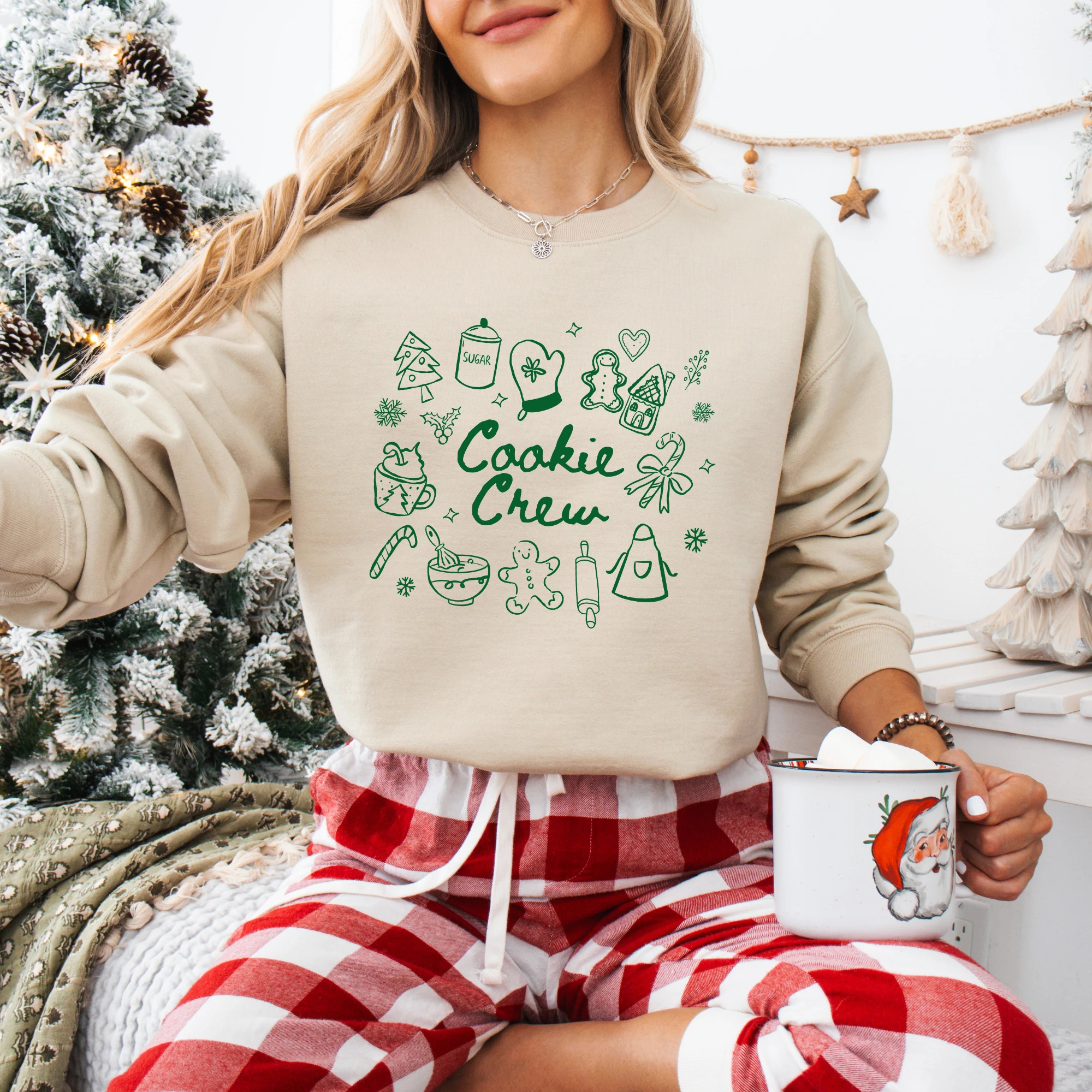 Cookie Baking Crew adult sweatshirt, Christmas collection by Benny and Ray Apparel
