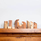 Modern Wood Nativity Scene - 10 piece by Upavim Crafts