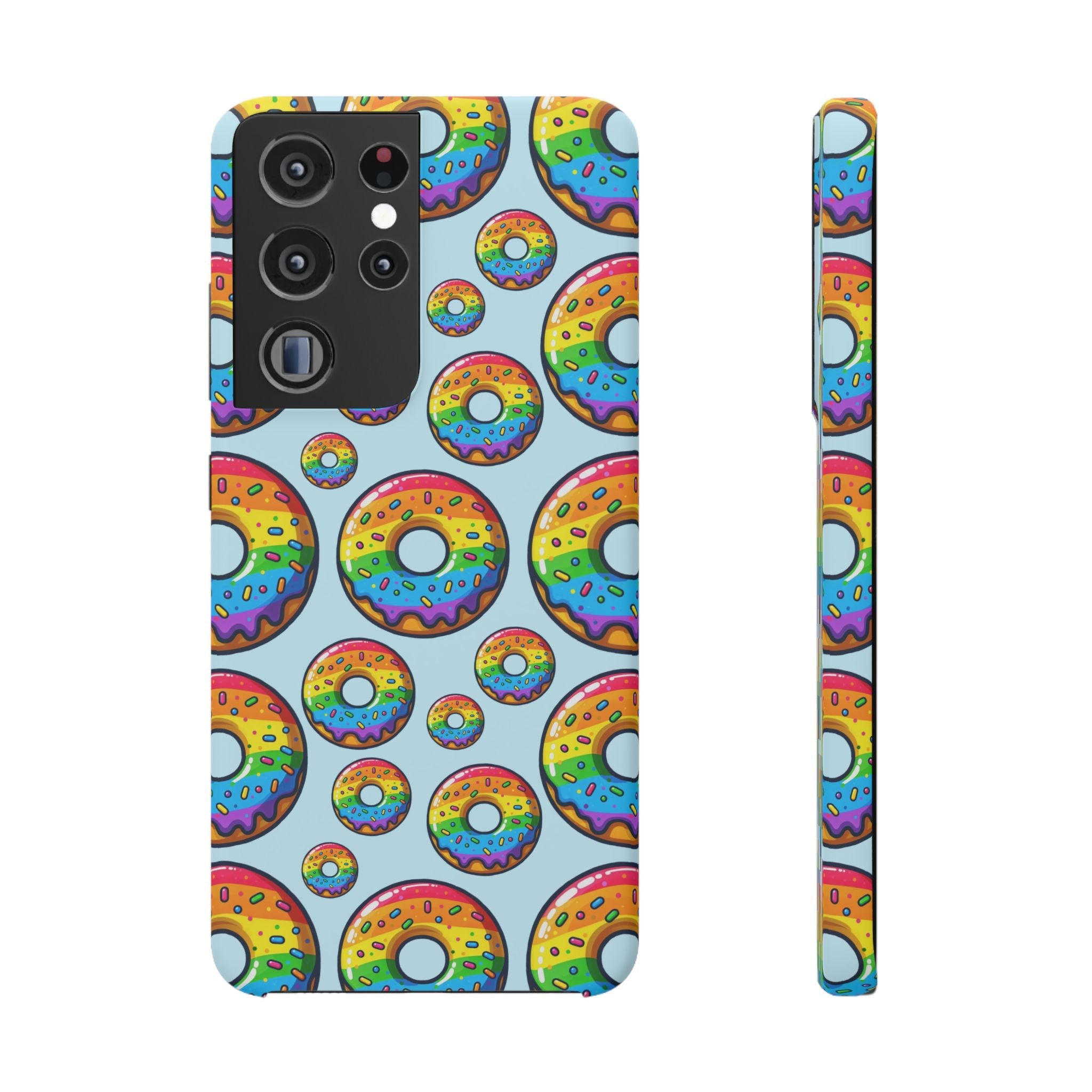 Bespattered Facade Rainbow Sprinkle Donut Snap Case