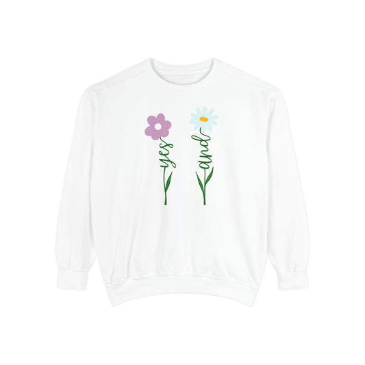 Yes and floral Sweatshirt