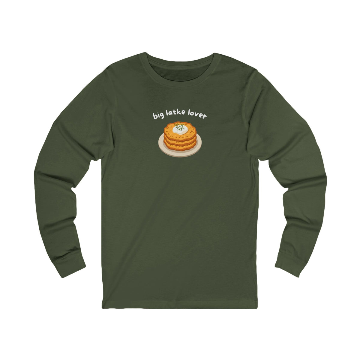 Big Latke Lover Potato Pancake Long Sleeve Tee