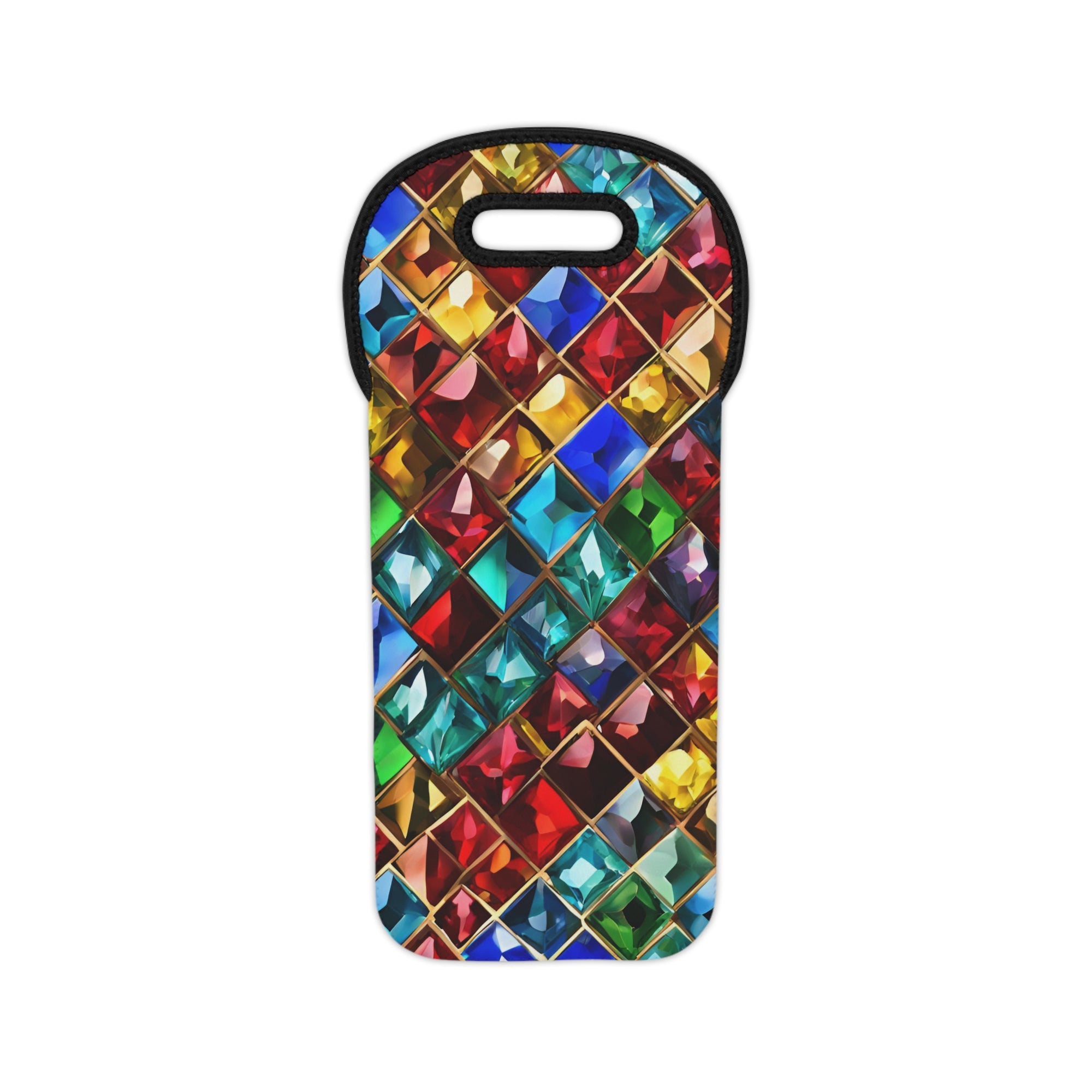 Jewel print Wine Tote Bag
