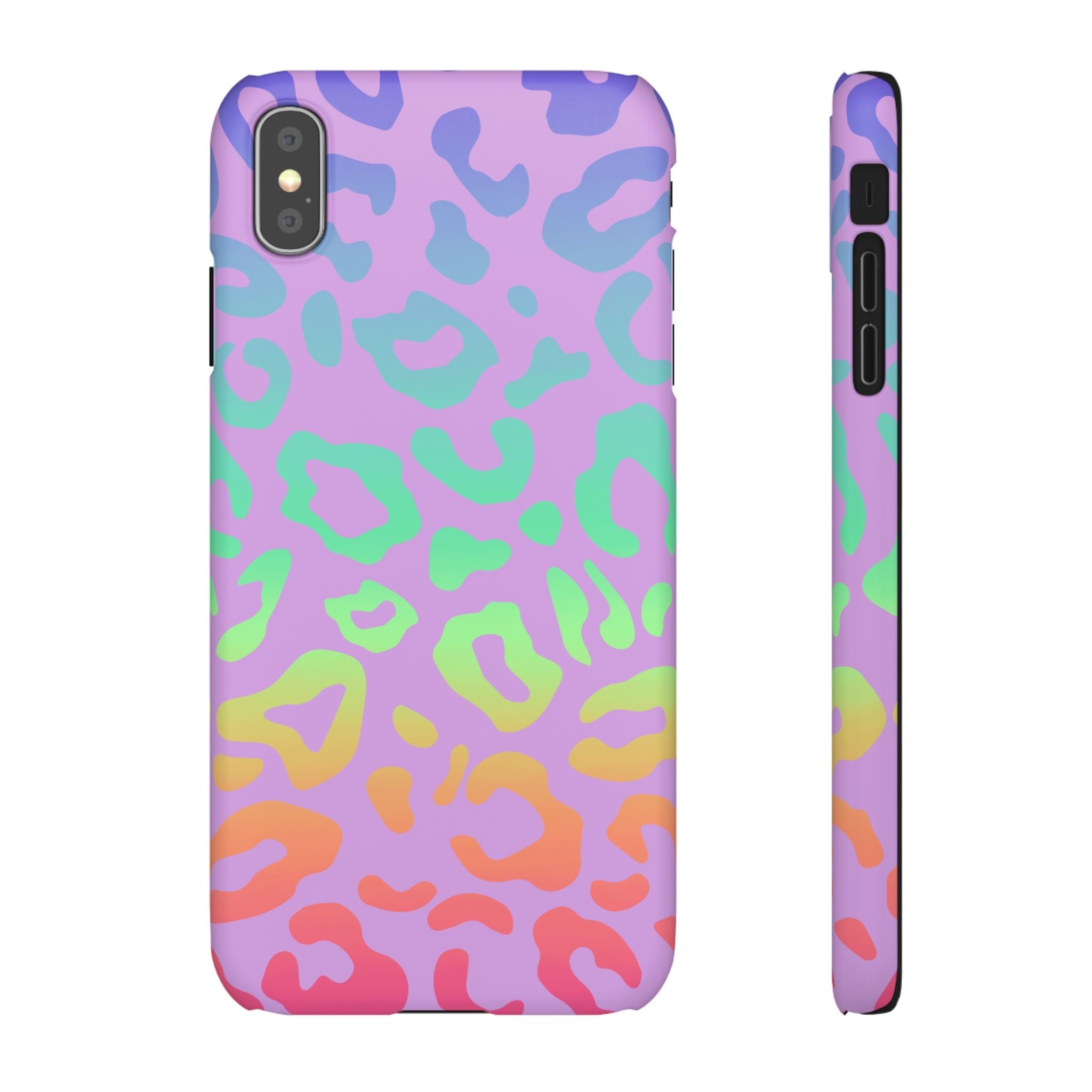 Bespattered Facade Rainbow Leopard Snap Case