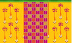 Traditional Indian Backdrop Banner for Diwali, Wedding, Seemantham Ceremony, Housewarming - 5 x 8 Feet Fabric Backdrop (1120)